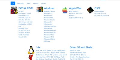 Sistemi Operativi disponibili in WinWorld